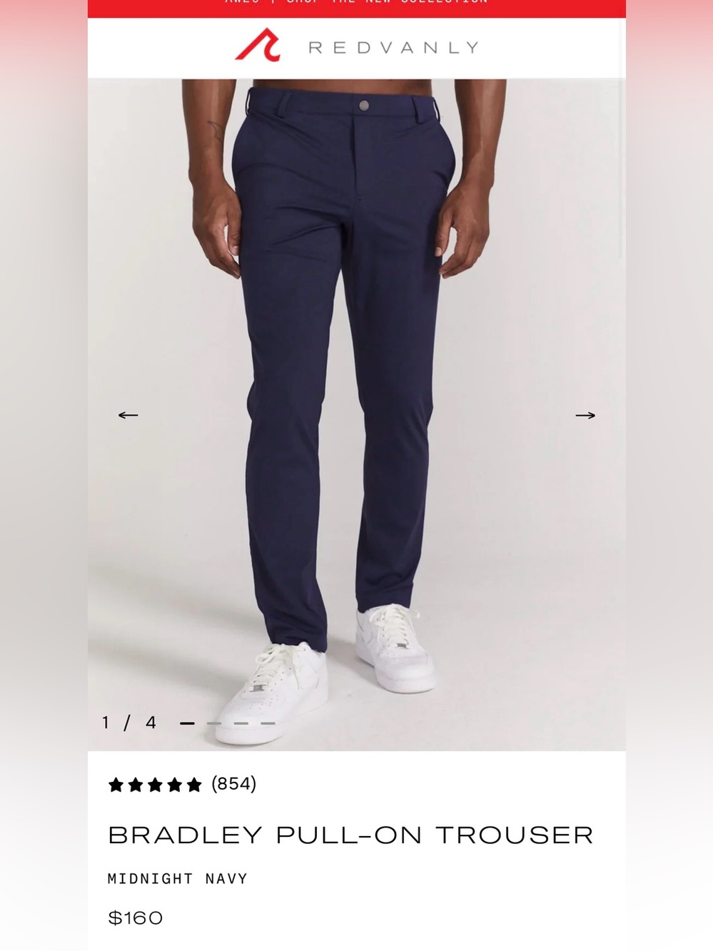 Redvanly Bradley Pull-On Pants in Midnight Navy - Picture 13 of 13